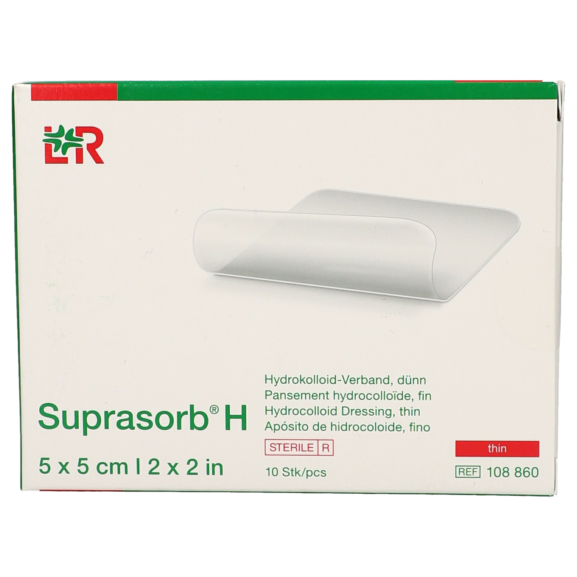 Suprasorb® H Hydrokolloid-Verband dünn 5 x 5 cm
