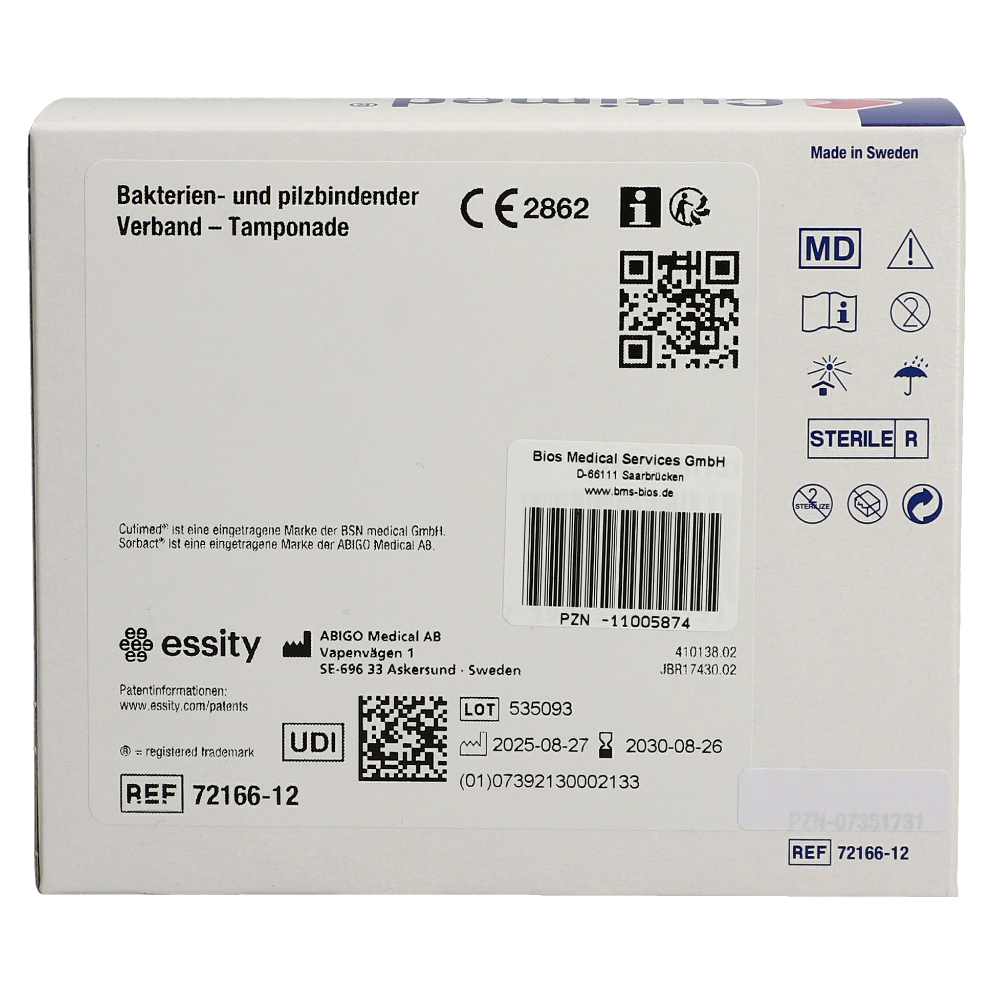 Cutimed® Sorbact® Tamponaden 2 x 50 cm