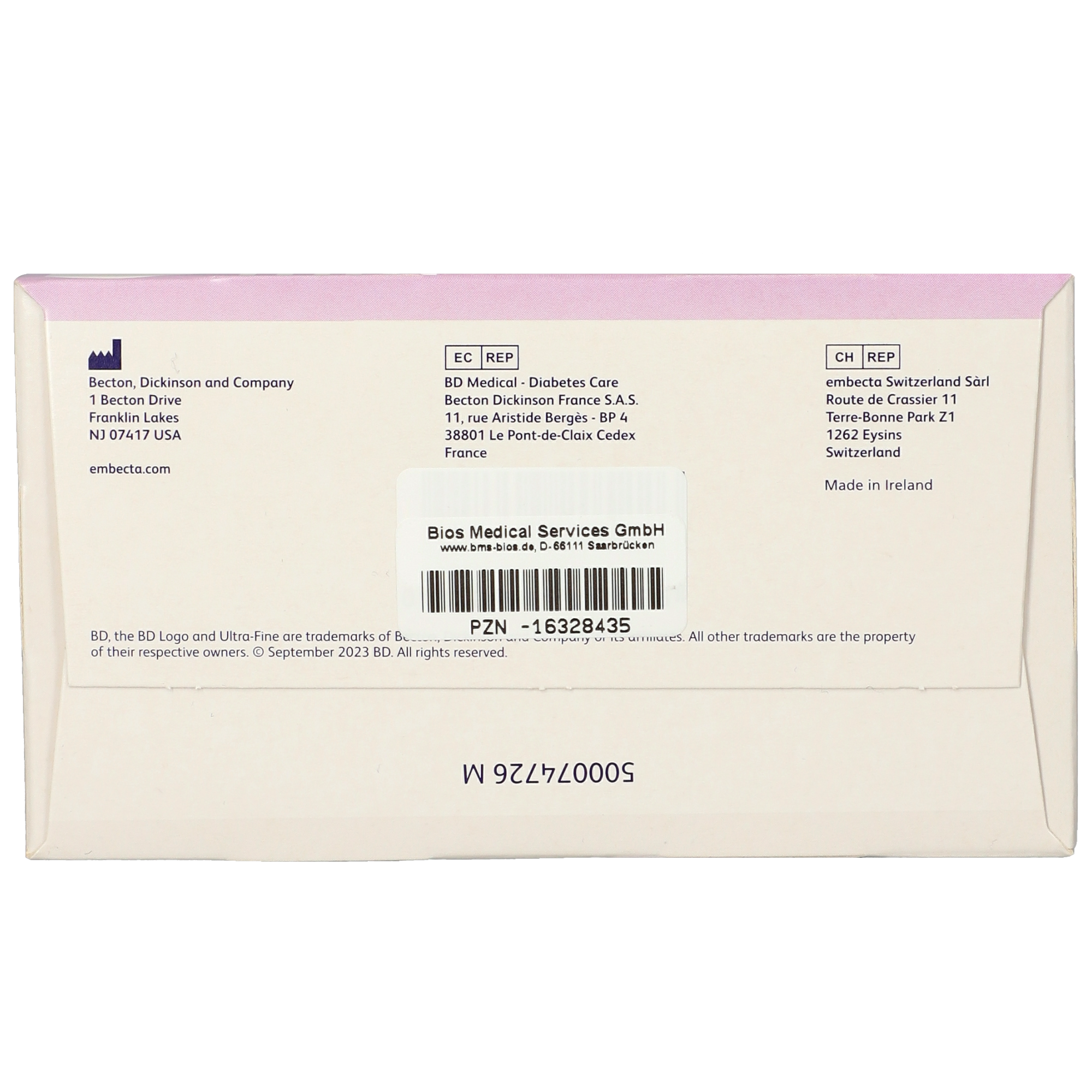 BD Ultra-Fine™ Pen-Nadeln 5 mm 31 G 0,25 mm