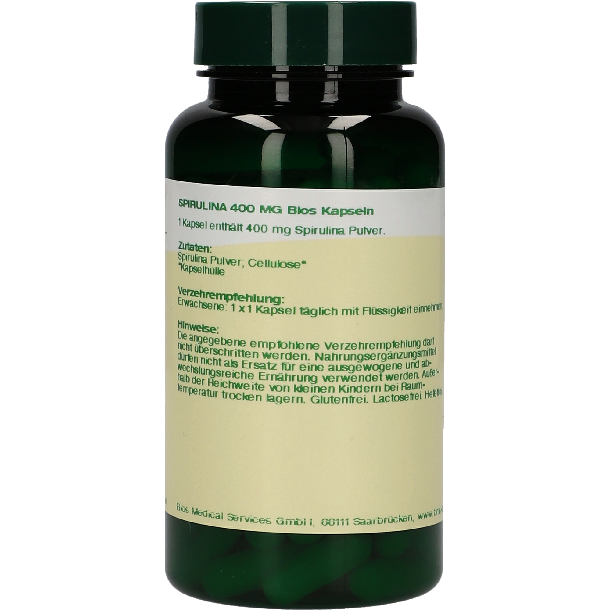 Spirulina 400 mg Kapseln