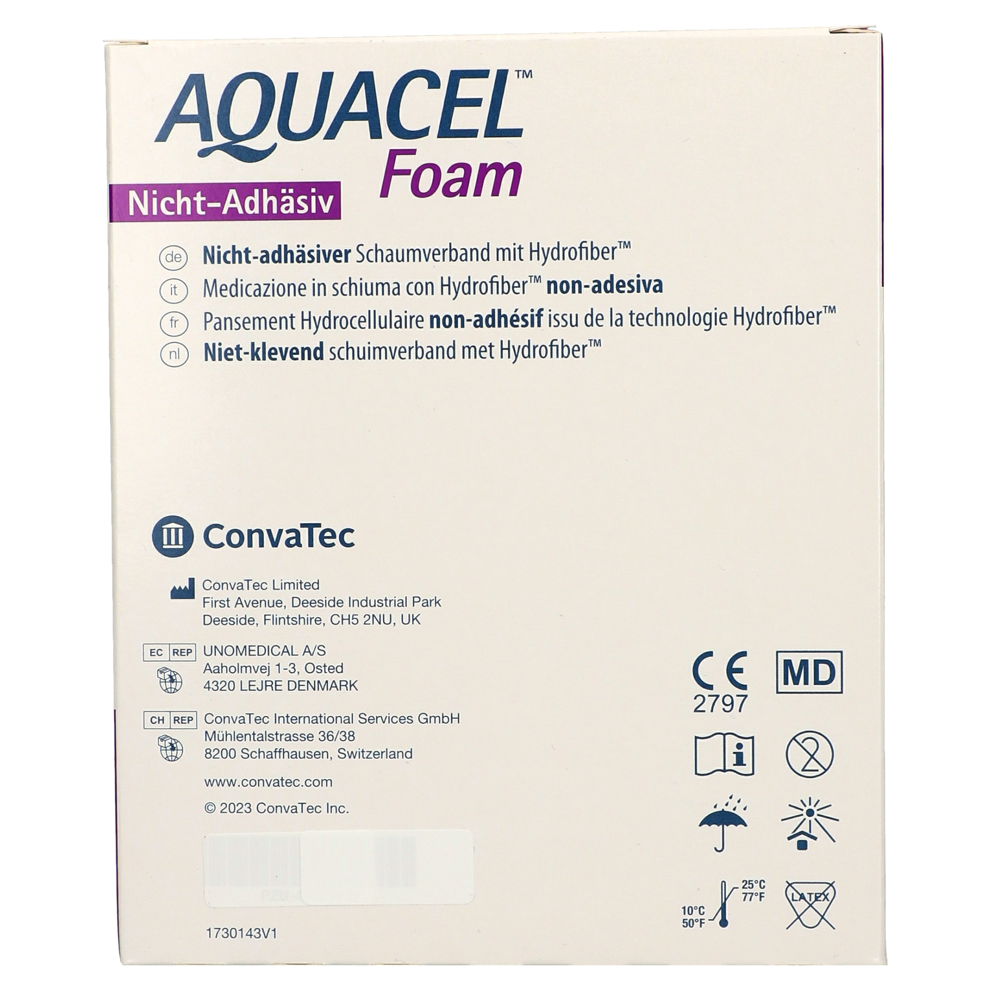 Aquacel® Foam nicht adhäsiv 10 x 10 cm Schaumverband