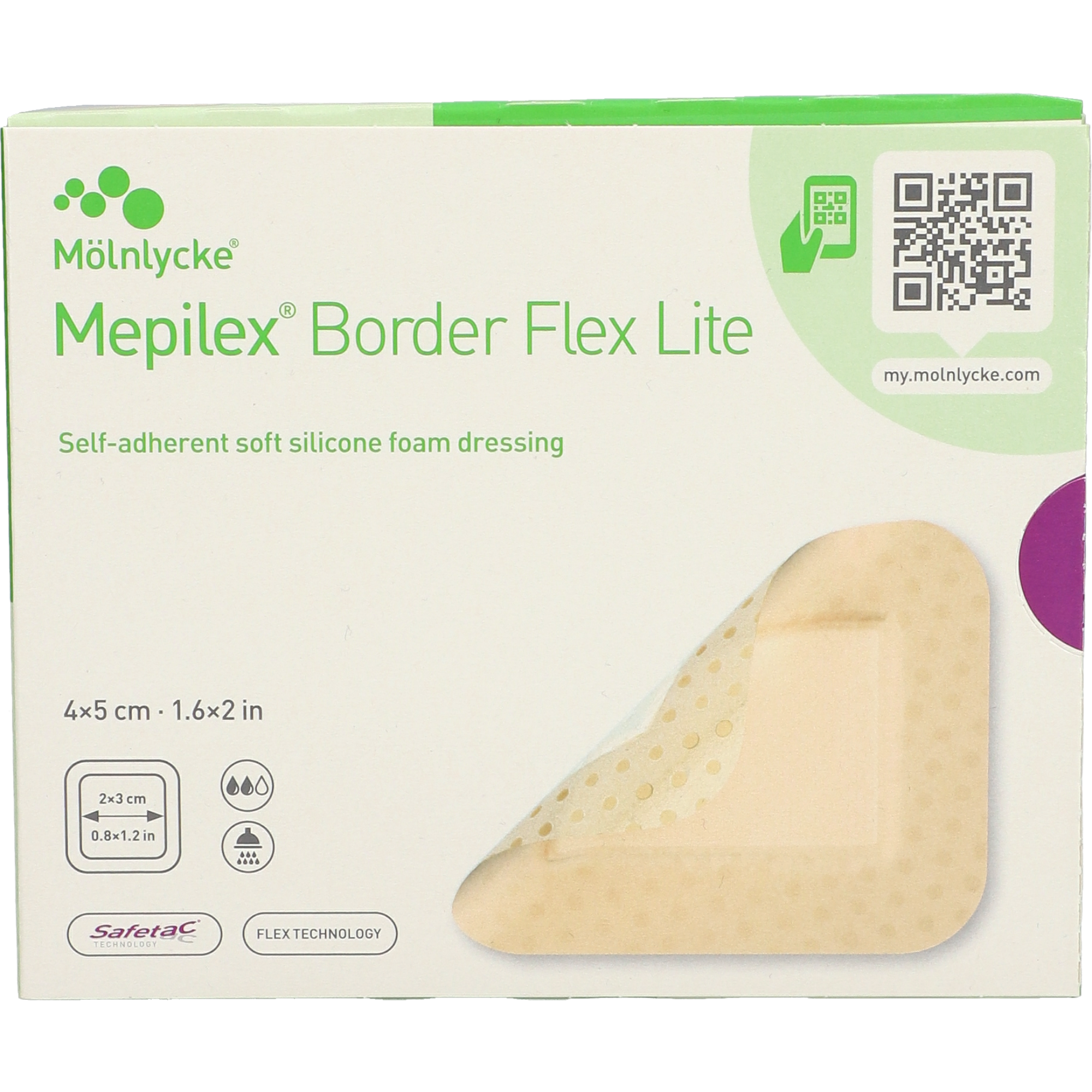 Mepilex® Border Lite Schaumverband 4 x 5 cm steril