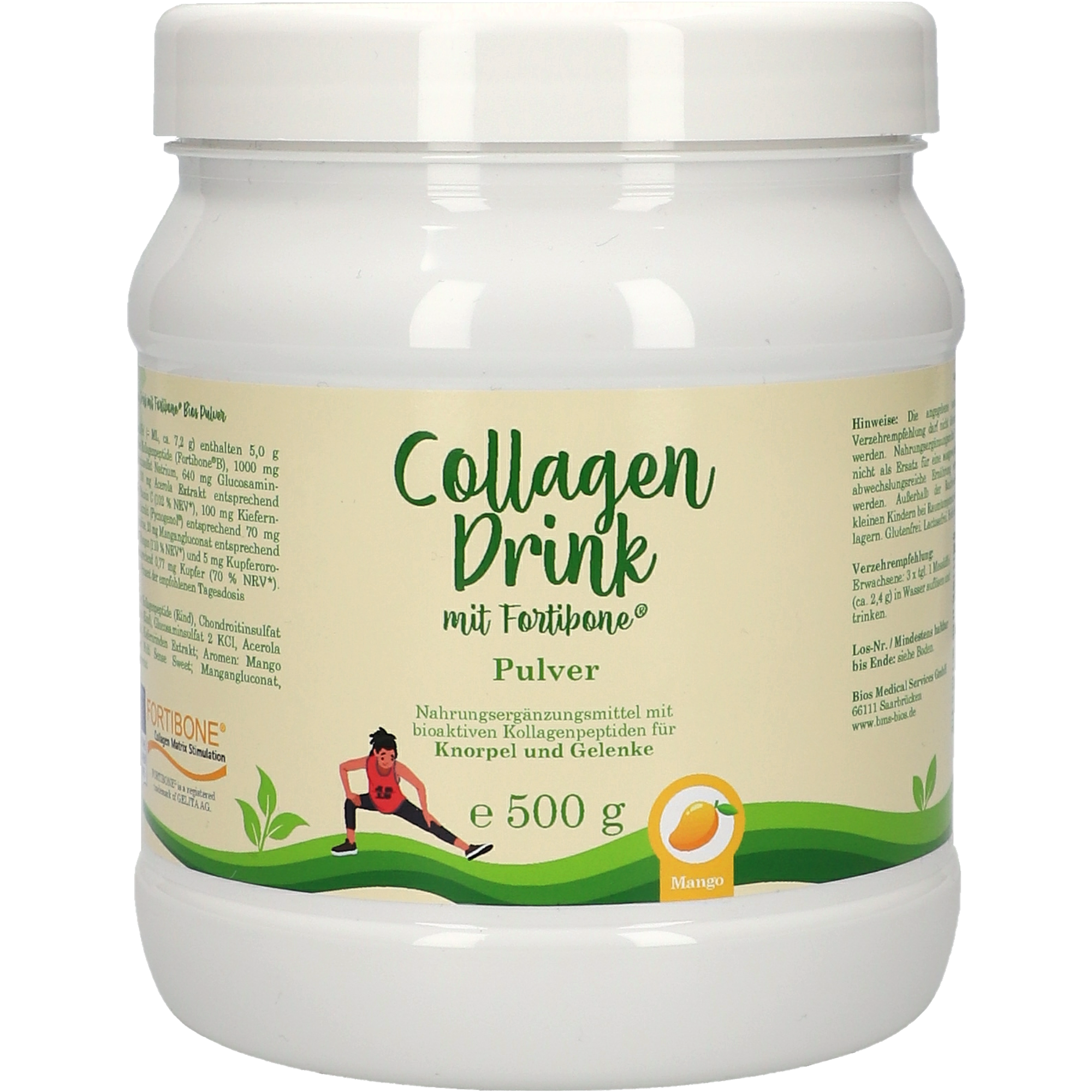 Collagen-Drink Fortibone® Mango Pulver