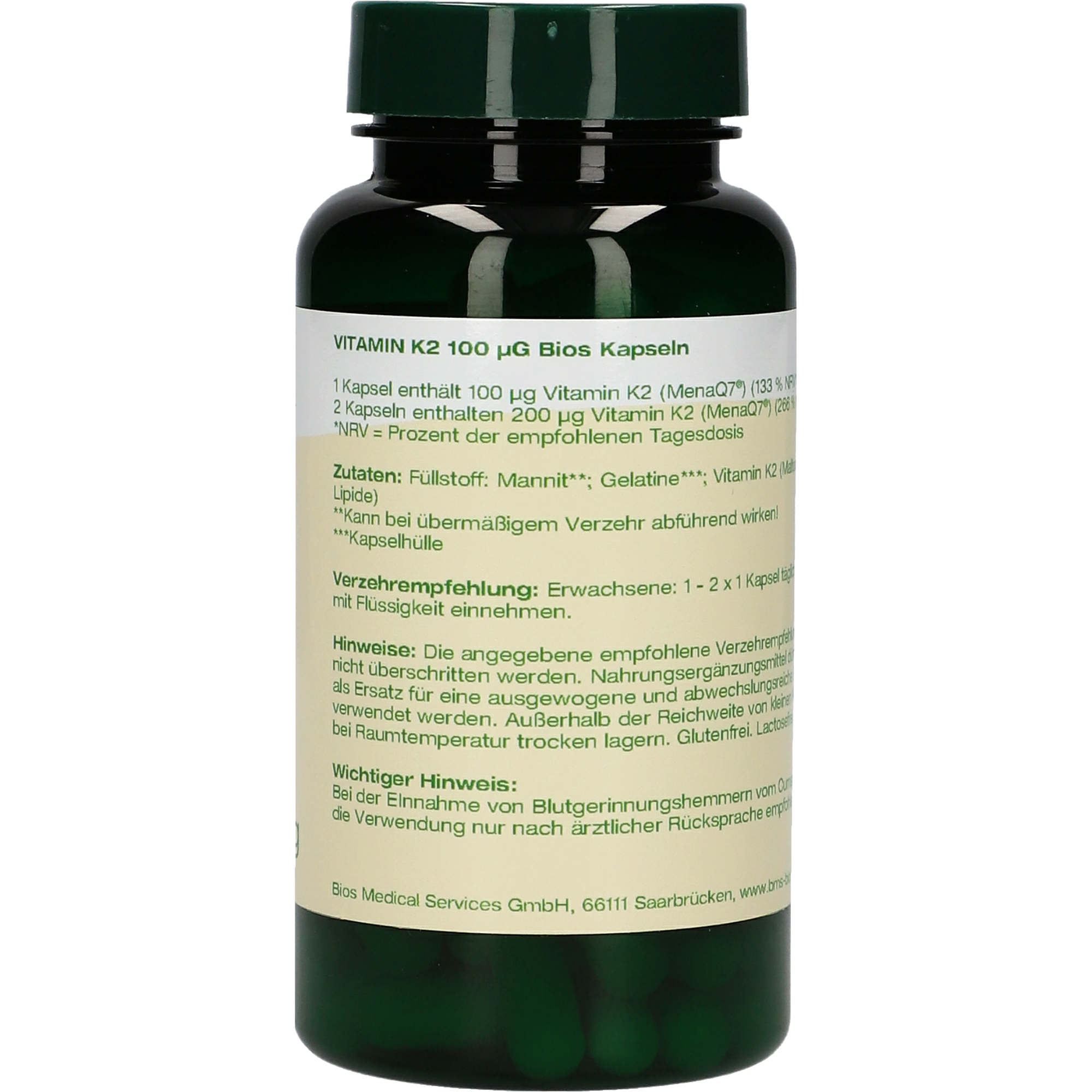 Vitamin K2 100 µg Kapseln