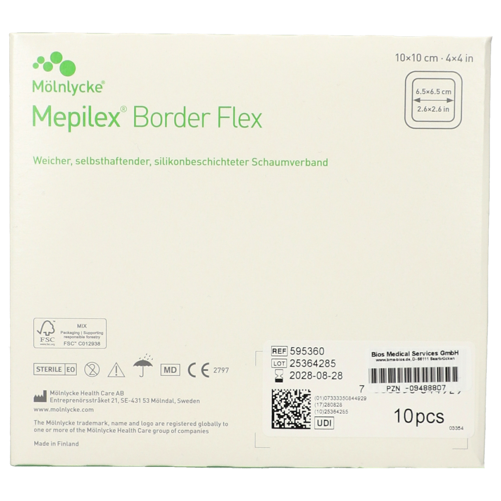 Mepilex® Border Schaumverband 10 x 10 cm