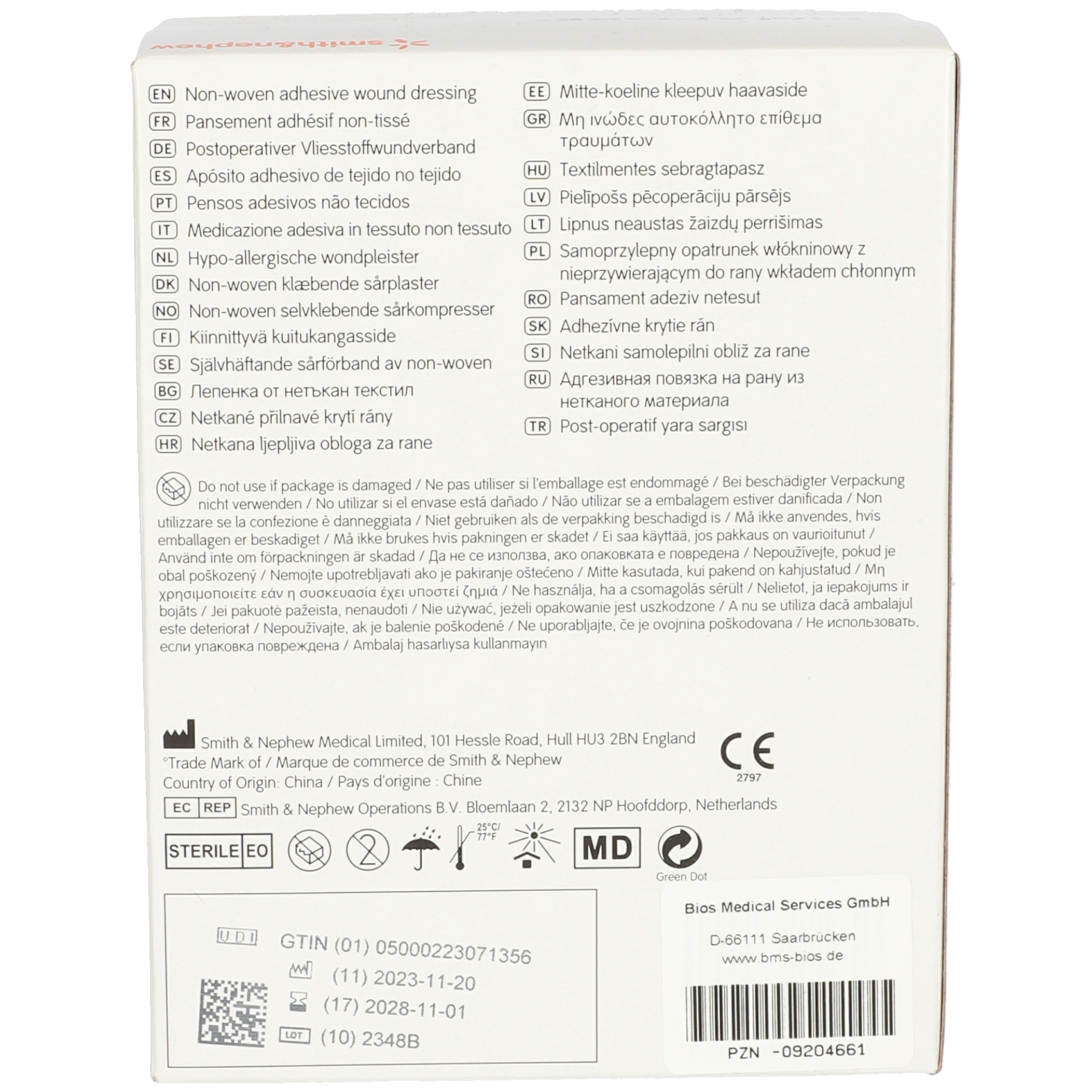 Primapore® 6 x 8,3 cm Wundverband steril
