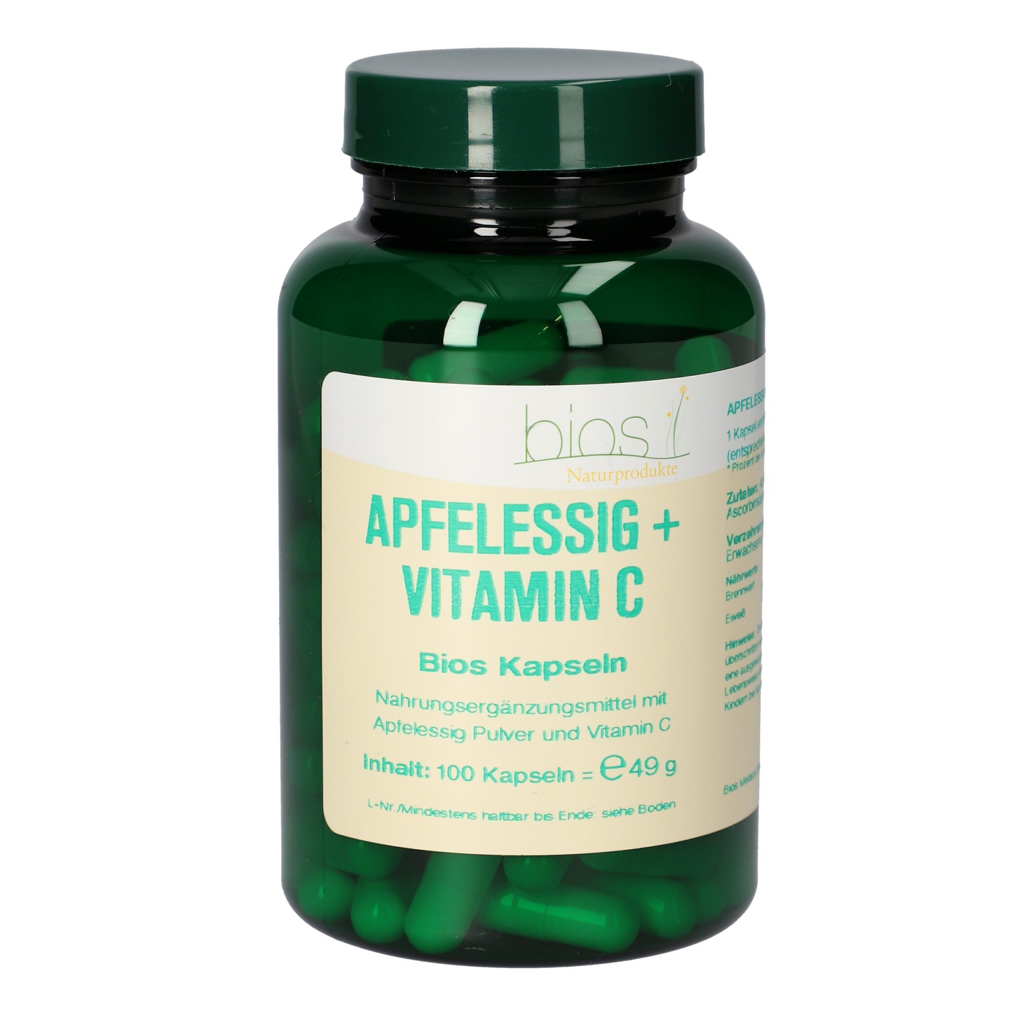 Apfelessig + Vitamin C Kapseln Apfelessig + Vitamin C Kapseln