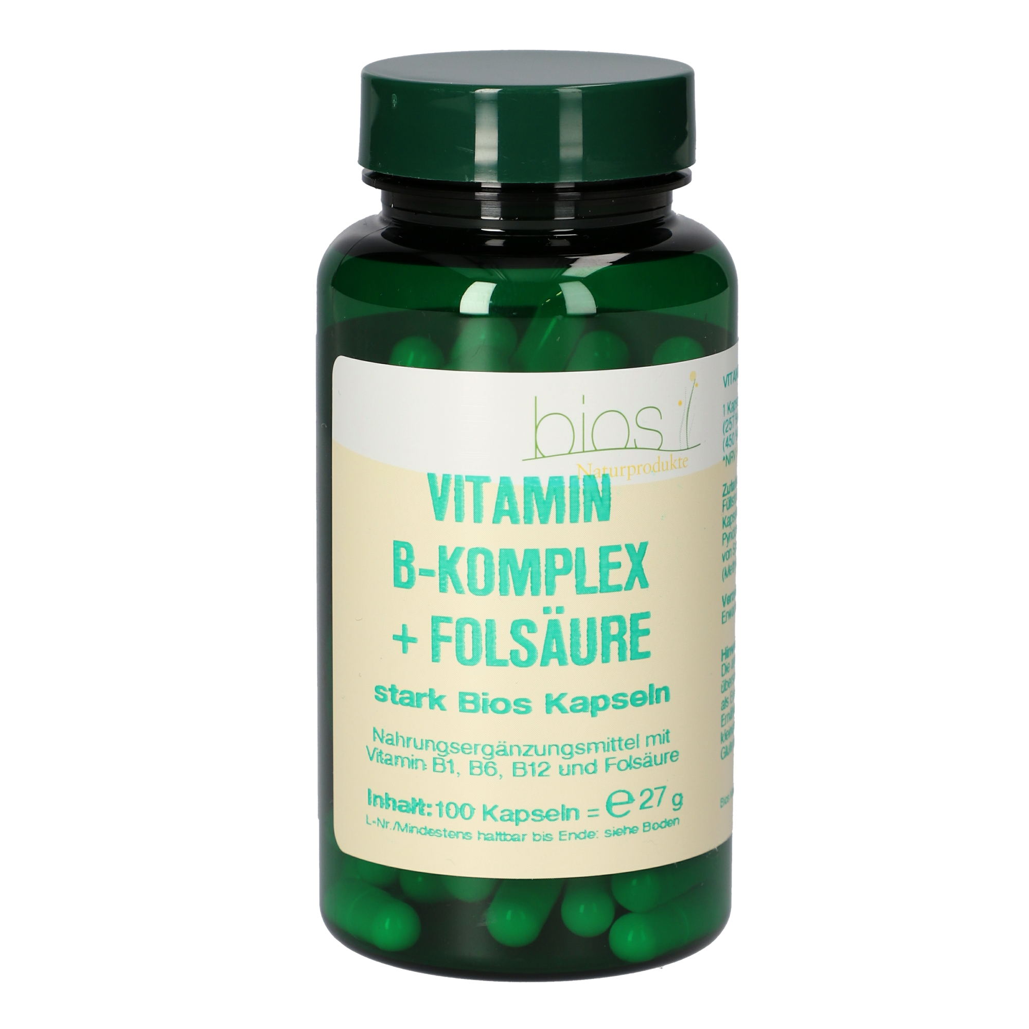 Vitamin B-Komplex + Folsäure stark Kapseln Vitamin B-Komplex + Folsäure stark Kapseln