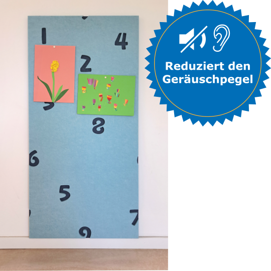 EduSilence-Akustikpinnwand Text, Zahl, Symbol