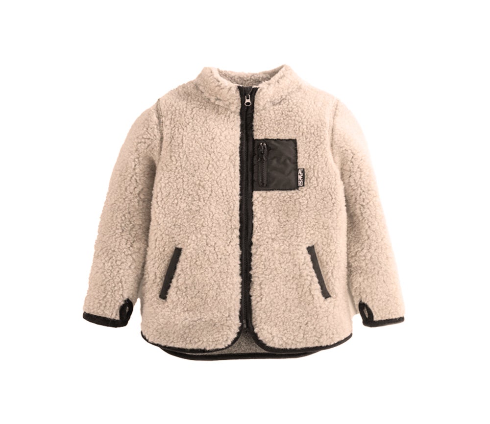 PRE-ORDER SweaterJacke "SHERPA", SAND BROWN, Ultra Light (LIEFERUNG ANFANG NOVEMBER)