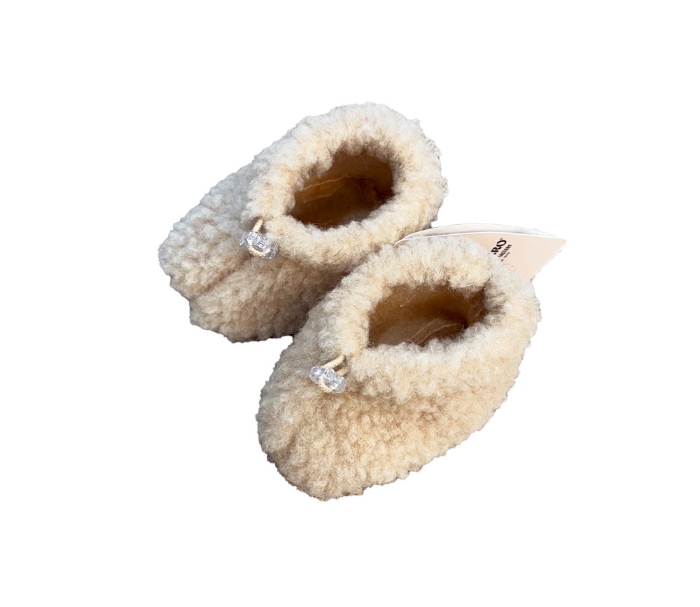 Baby Booties "MIMI", Sand Brown ultra light Baby Booties "MIMI", Sand Brown ultra light