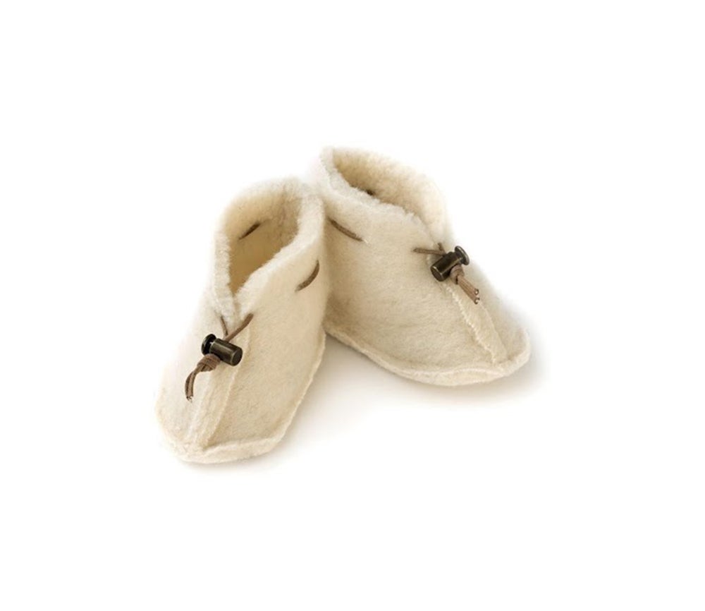 Baby Booties "EMO", NATUR