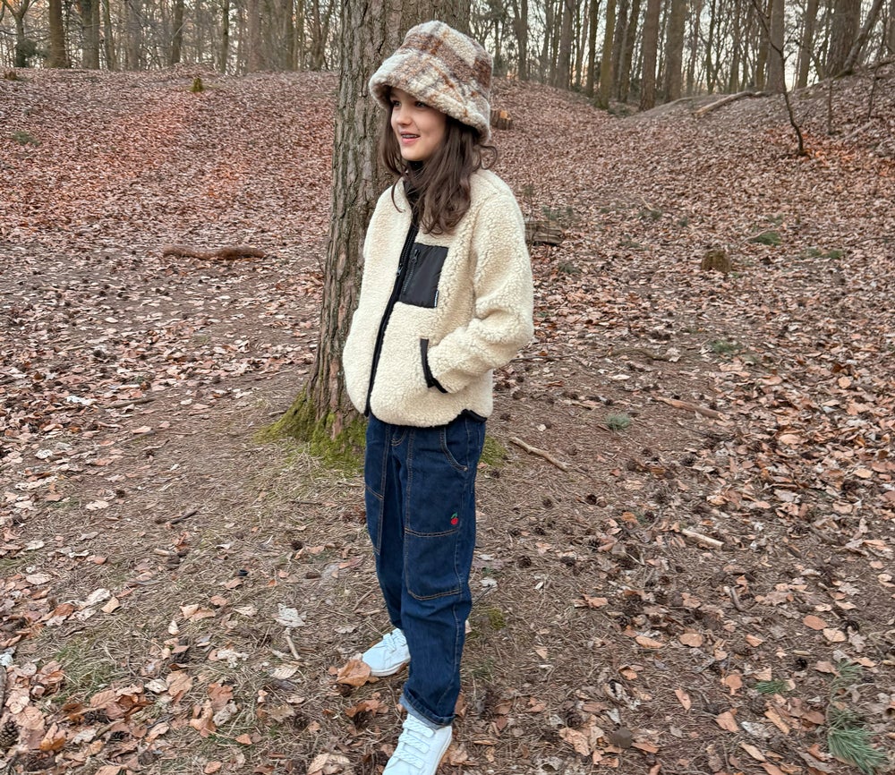 SweaterJacke "SHERPA" Junior, SAND BROWN, Ultra Light SweaterJacke "SHERPA" Junior, SAND BROWN, Ultra Light