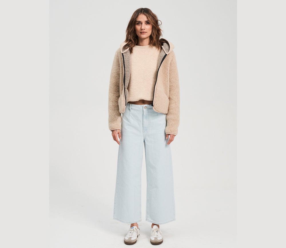 SweaterJacke "YPOS" Adult, SAND BROWN, Ultra Light SweaterJacke "YPOS" Adult, SAND BROWN, Ultra Light