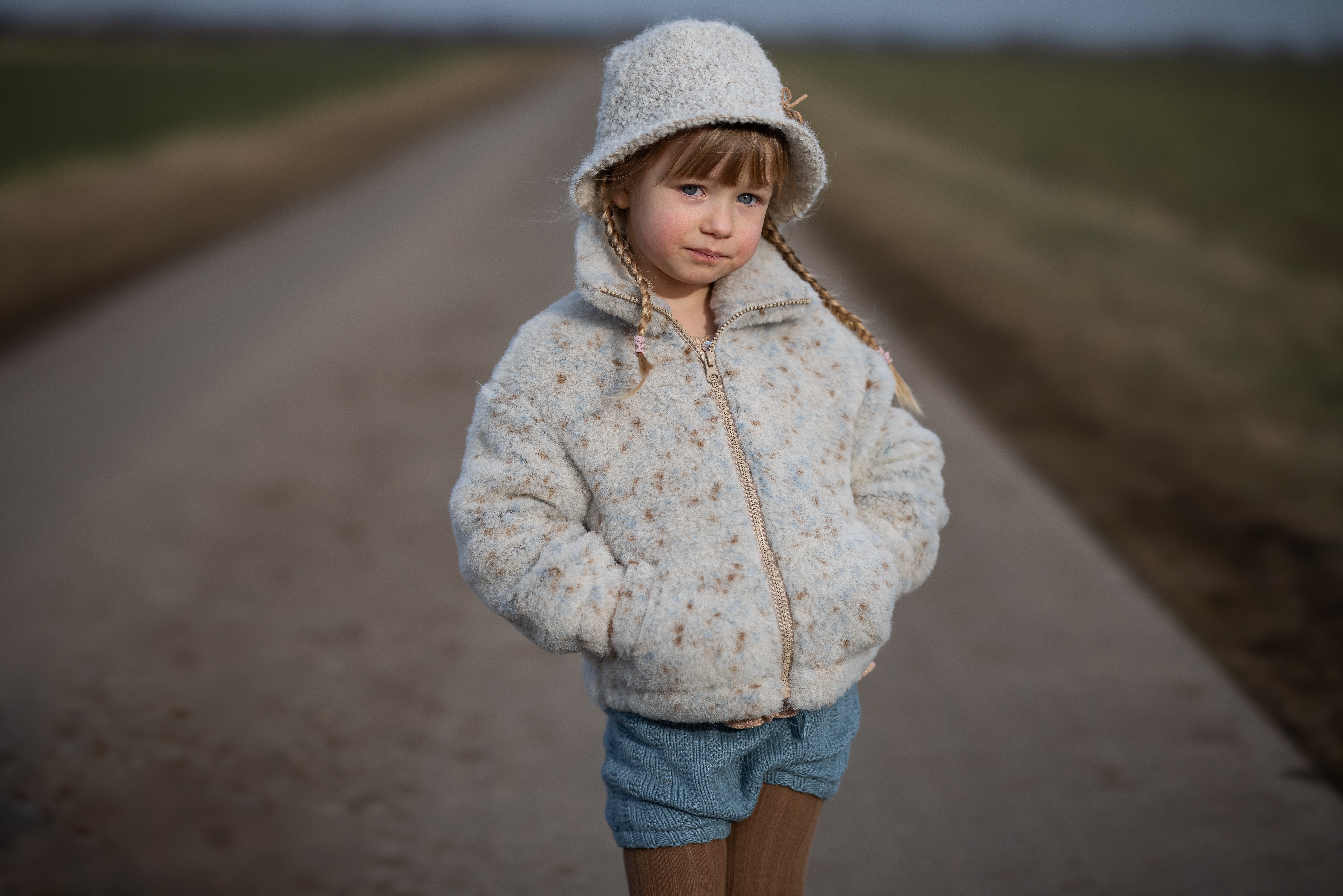 Jacke "BLANCS" JUNIOR, BEIGE MULTI DOTS Jacke "BLANCS" JUNIOR, BEIGE MULTI DOTS