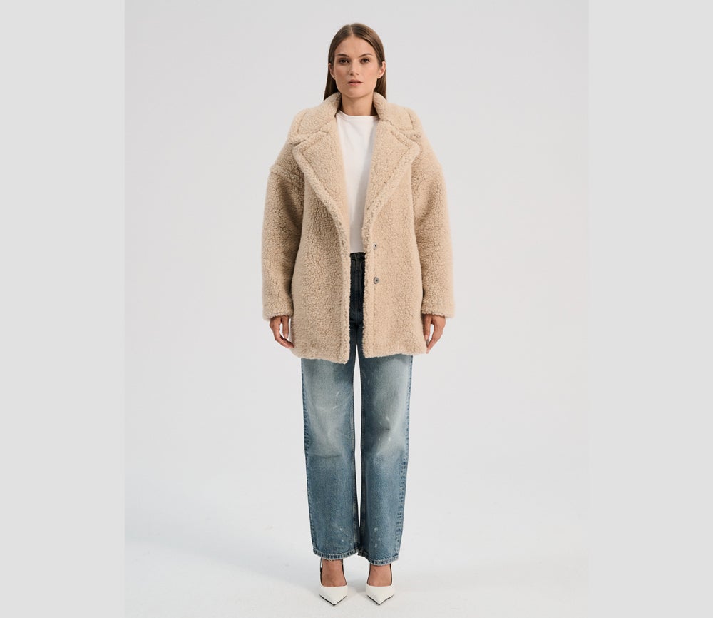 Jacke TEDDY MID Ultra Light, SAND BROWN Jacke TEDDY MID Ultra Light, SAND BROWN