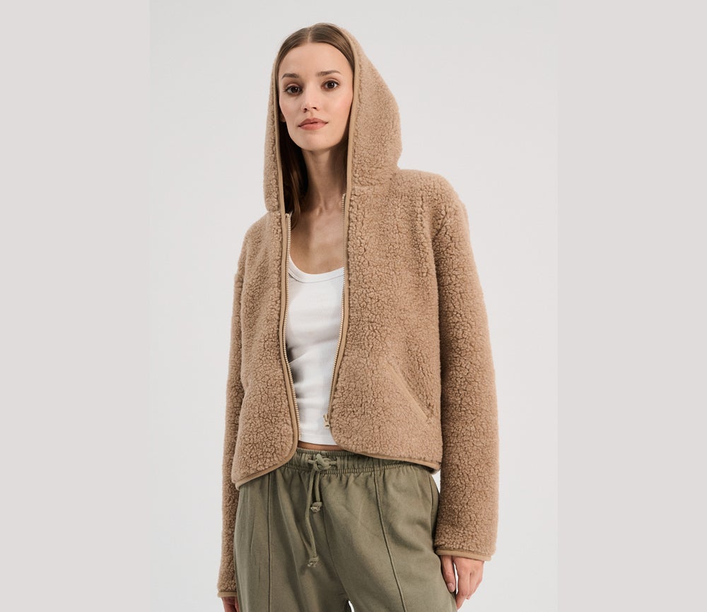 SweaterJacke "YPOS" Adult, TAN, Ultra Light 