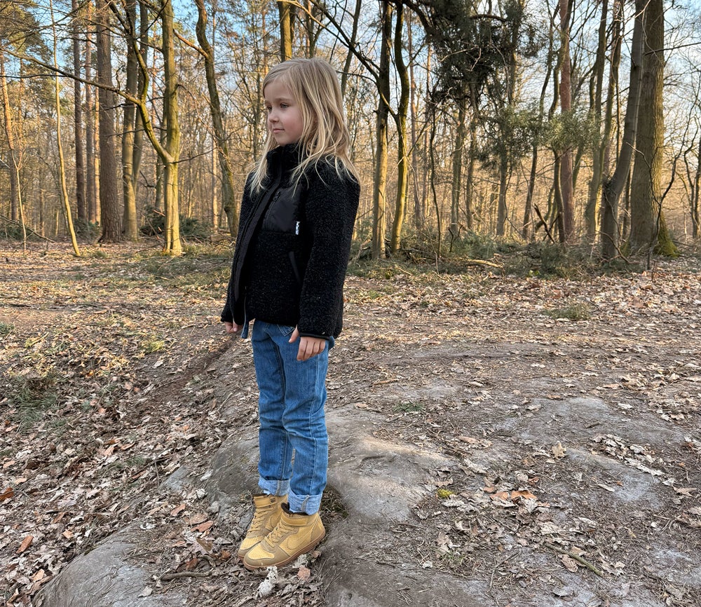 SweaterJacke "SHERPA" Junior, DEEP BLACK, Ultra Light SweaterJacke "SHERPA" Junior, DEEP BLACK, Ultra Light