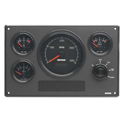 Vetus Instrumentenpanel MP34 - schwarz neue Generation Vetus Instrumentenpanel MP34 - schwarz neue Generation