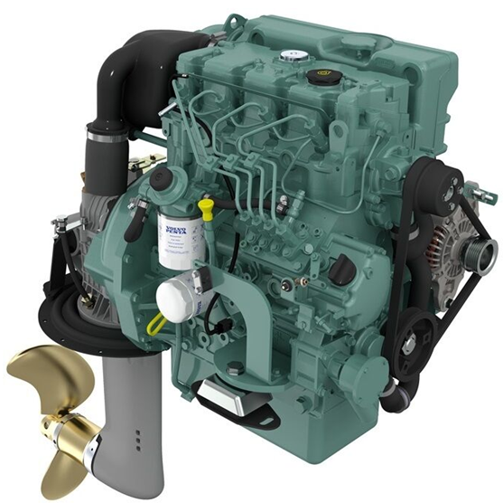 Volvo Penta D2-75 Bootsmotor 75PS mit Saildrive 150S Volvo Penta D2-75 Bootsmotor 75PS mit Saildrive 150S