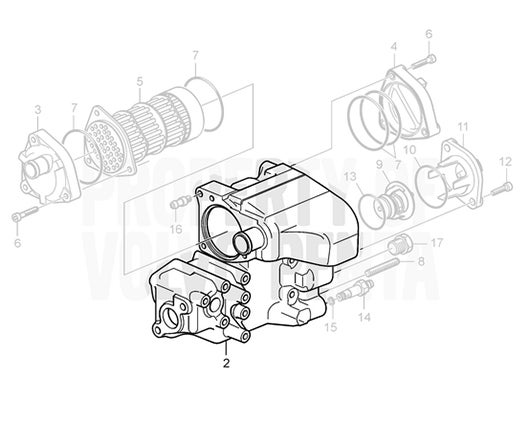 Volvo Penta 22850978 Wärmetauscher für D1-13 Bootsdiesel Volvo Penta 22850978 Wärmetauscher für D1-13 Bootsdiesel