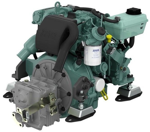 Volvo Penta D1-20 Bootsmotor 19PS mit MS15A Wendegetriebe - 8° gewinkelter Abgang Volvo Penta D1-20 Bootsmotor 19PS mit MS15A Wendegetriebe - 8° gewinkelter Abgang