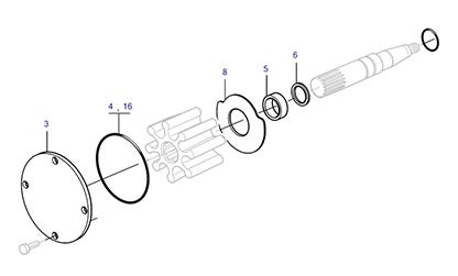 Volvo Penta Servicesatz 21951374 Verschleißteile Seewasserpumpe D2-50 bis D2-75 Volvo Penta Servicesatz 21951374 Verschleißteile Seewasserpumpe D2-50 bis D2-75