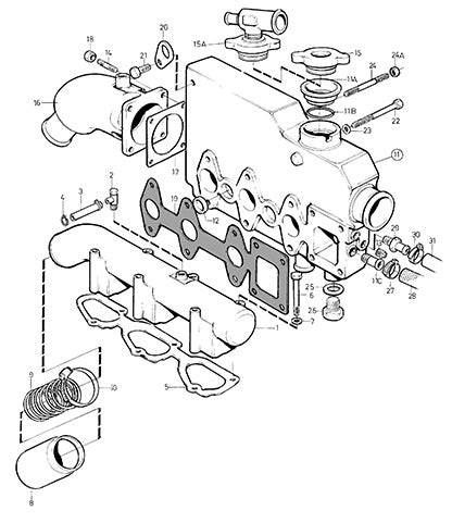Volvo Penta 3580512 Auspuffkrümmerdichtung - Wärmetauscher an Zylinderkopf für MD Reihe Volvo Penta 3580512 Auspuffkrümmerdichtung - Wärmetauscher an Zylinderkopf für MD Reihe