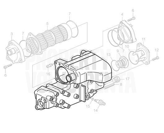 Volvo Penta 22850980 Wärmetauscher für D1-20 Bootsdiesel Volvo Penta 22850980 Wärmetauscher für D1-20 Bootsdiesel