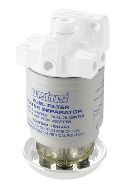 Vetus Wasserabscheider 330VTEB Ersatzfilter mit 10µ ohne Kopf und Pumpe Vetus Wasserabscheider 330VTEB Ersatzfilter mit 10µ ohne Kopf und Pumpe