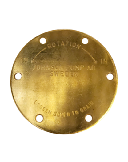 Johnson Deckel für Impellerpumpe F4B/F5B Seewasserpumpe.