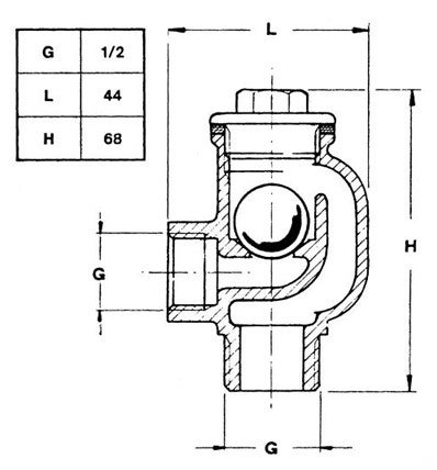 管件, U-Bügel, G1/2, L44, H68