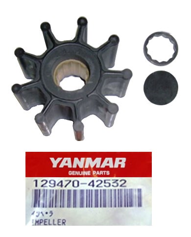 Yanmar Impeller Kit 129470-42532 für Bootsmotoren der 3JH/ 4JH Reihe, ersetzt 129470-42530 Yanmar Impeller Kit 129470-42532 für Bootsmotoren der 3JH/ 4JH Reihe, ersetzt 129470-42530