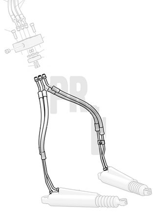 Volvo Penta 21548739 Druckölschlauch, Satz für Z-Antriebe Volvo Penta 21548739 Druckölschlauch, Satz für Z-Antriebe