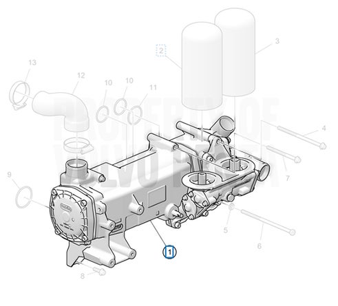 Volvo Penta 23042274 Wärmetauscher komplett für D4 Bootsdiesel Volvo Penta 23042274 Wärmetauscher komplett für D4 Bootsdiesel