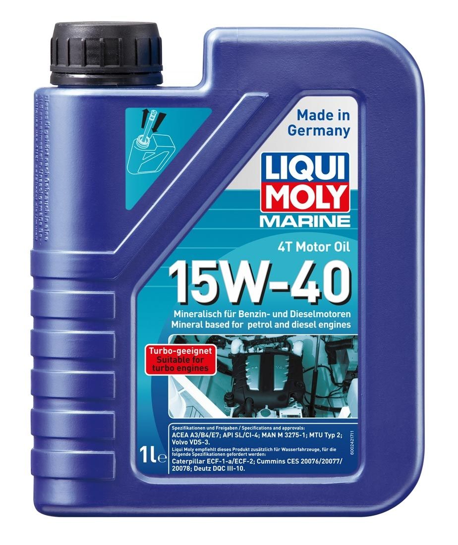 Motoröl Liqui Moly Marine 15W-40 - 1 Liter Hochleistungsmotoröl Motoröl Liqui Moly Marine 15W-40 - 1 Liter Hochleistungsmotoröl