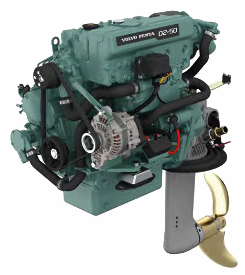 Volvo Penta D2-50 Bootsmotor 51PS mit Saildrive 130S