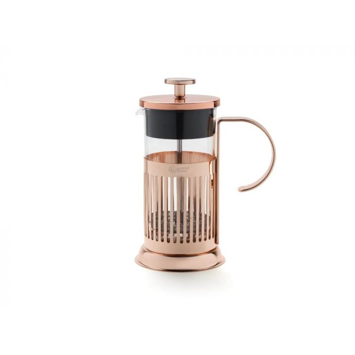 Presstempelkanne für Tee und Kaffee Kupfer 0,35 Liter Presstempelkanne für Tee und Kaffee Kupfer 0,35 Liter