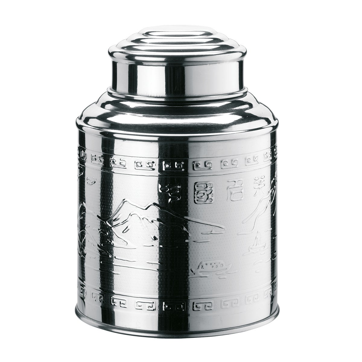 46942_Tea-20Caddy-20100gvGpYFH2Xel9p7 Tee- Kaffedose Edelstahl rund 1000g