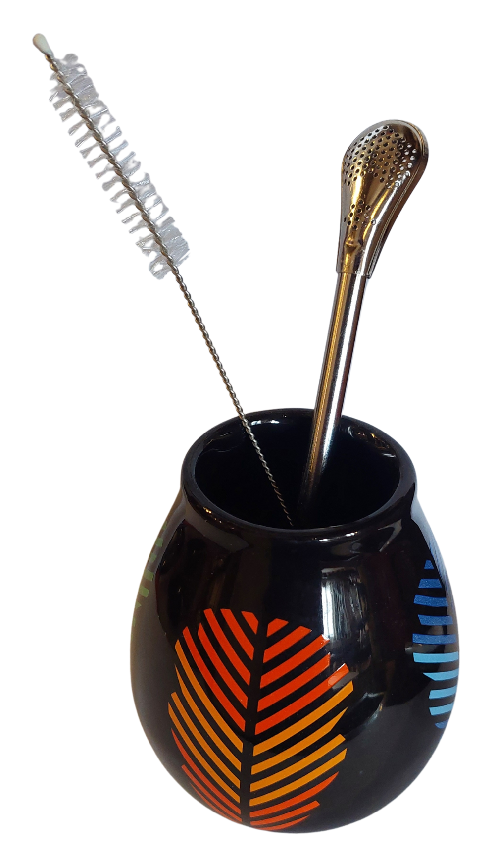 Mate- Trinkset (Kalebasse, Bombilla, Reinigungsbürste) Mate- Trinkset (Kalebasse, Bombilla, Reinigungsbürste)