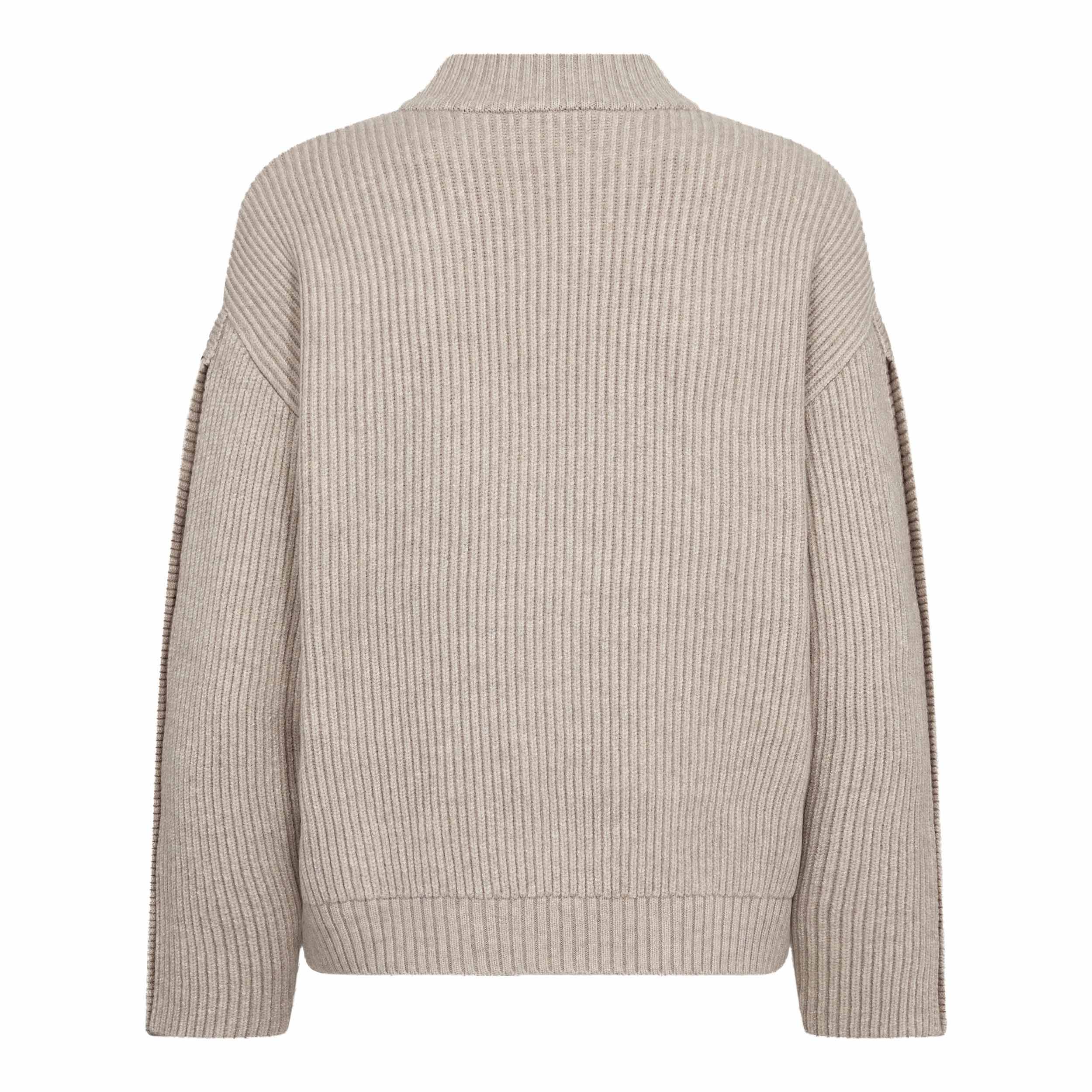 Kleidung, Pullover, Strick, Beige, Oversize