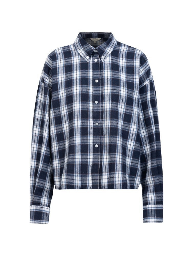 Flanell, Pflaster?, Button-down, Langarm, Hemd