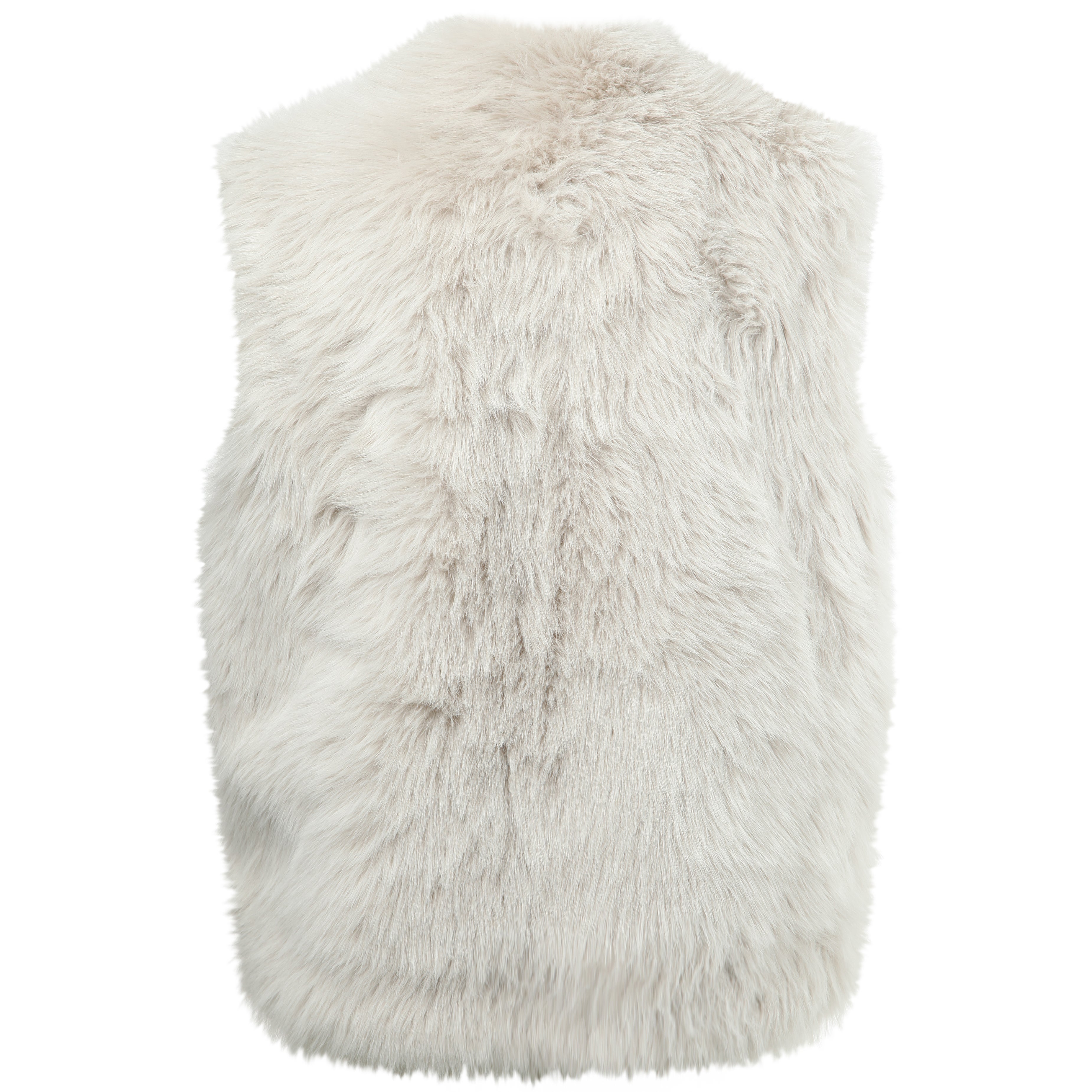 Fake Fur Weste Honey grey