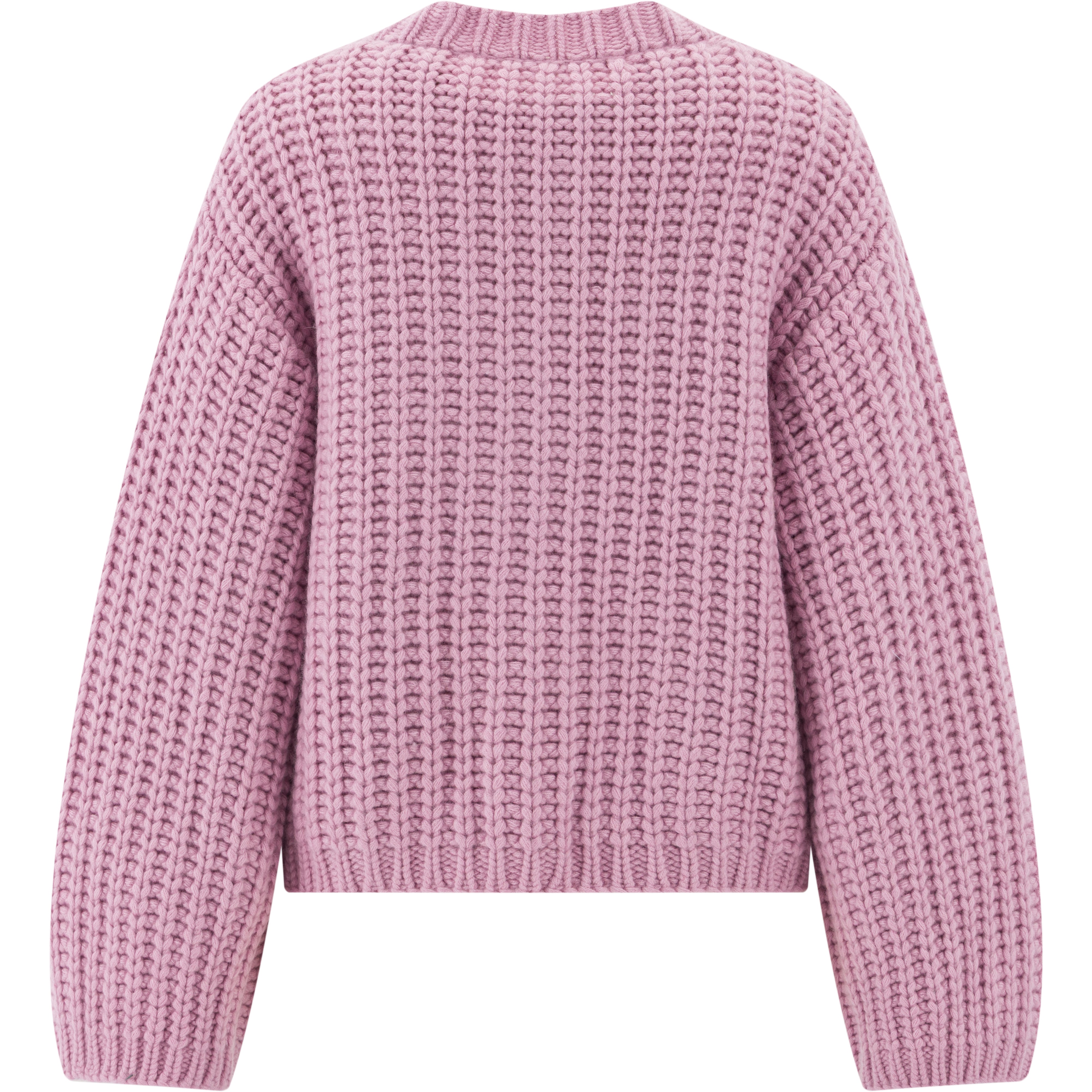 Herzensangelegenheit Strickjacke Melissa – Woll-Kaschmir-Cardigan in Blush mit Goldknöpfen