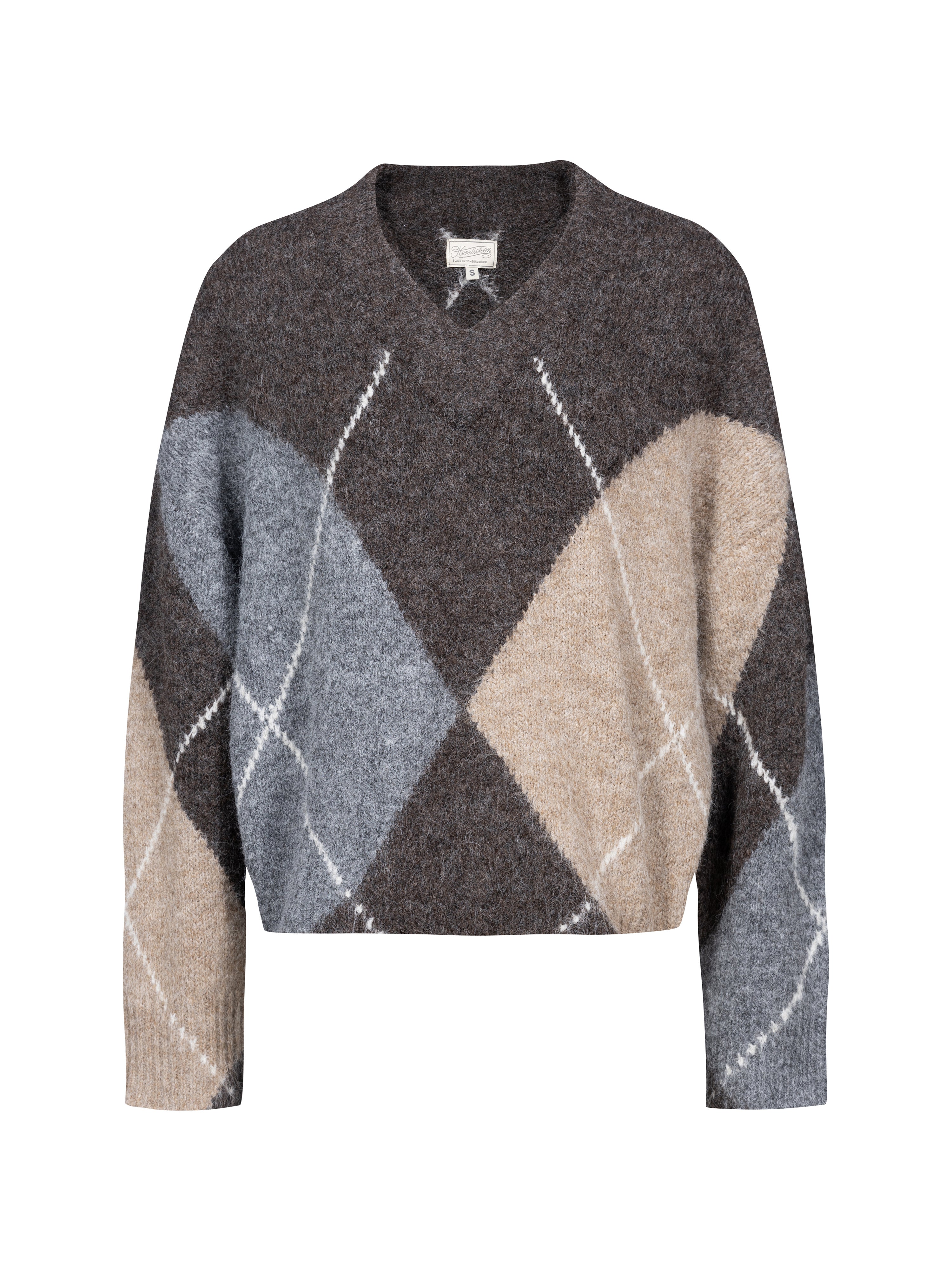 Herrlicher Pullover Floralin braun