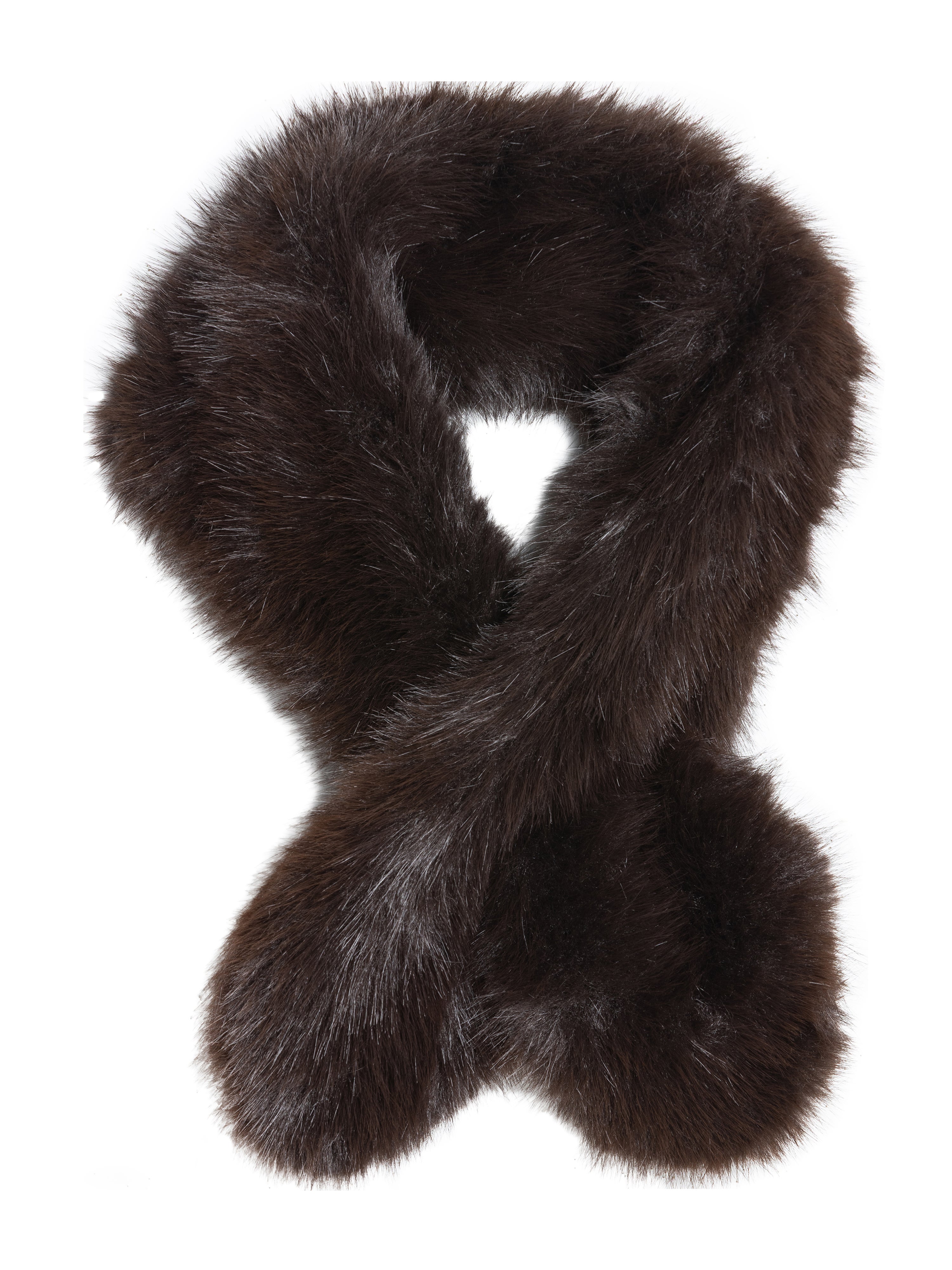 Herrlicher Schal Caitlin Vegan Fur braun