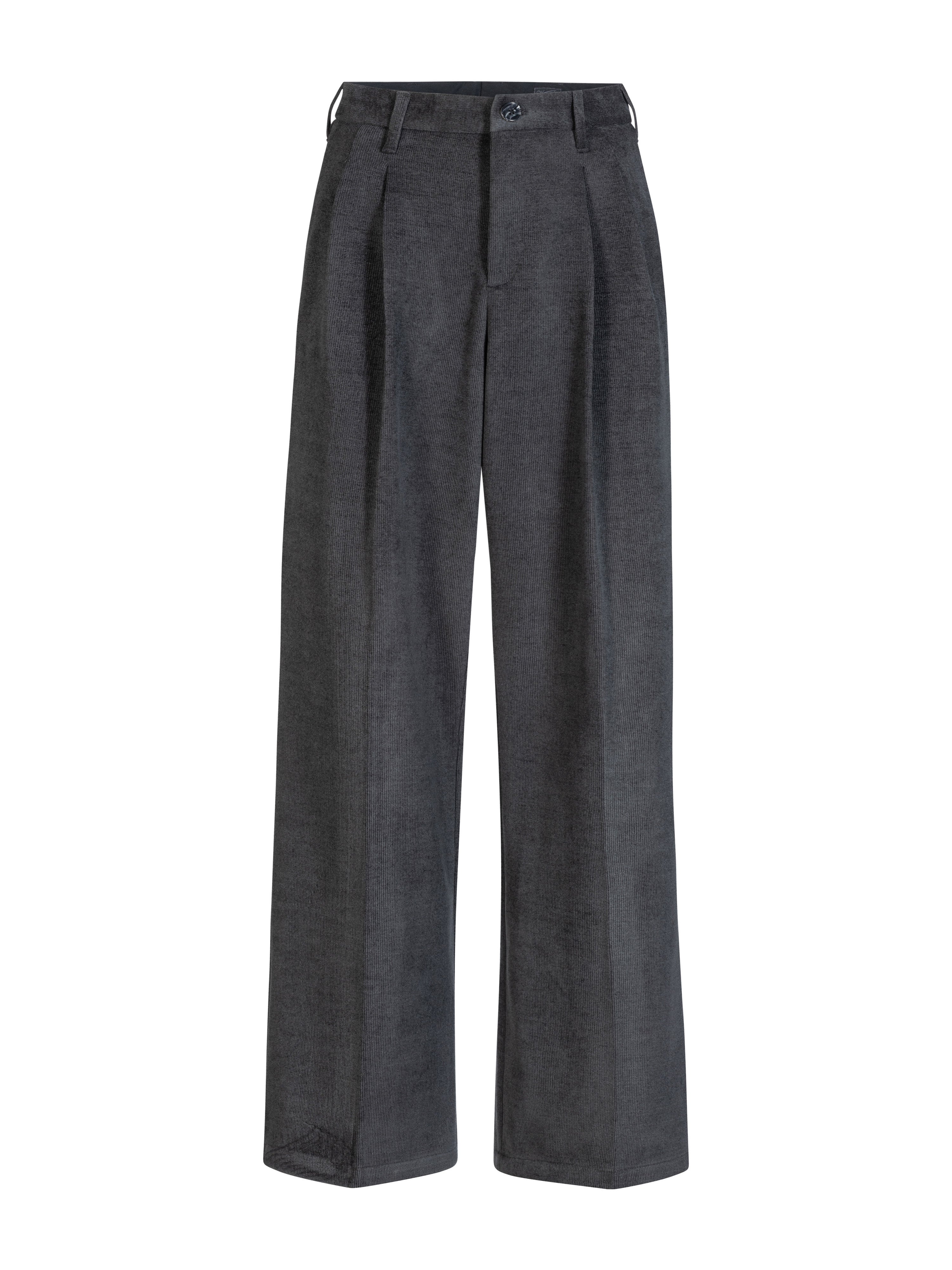 Hose, Gerade Beine, Grau, Wahlweise Taschen?, Breite Beine