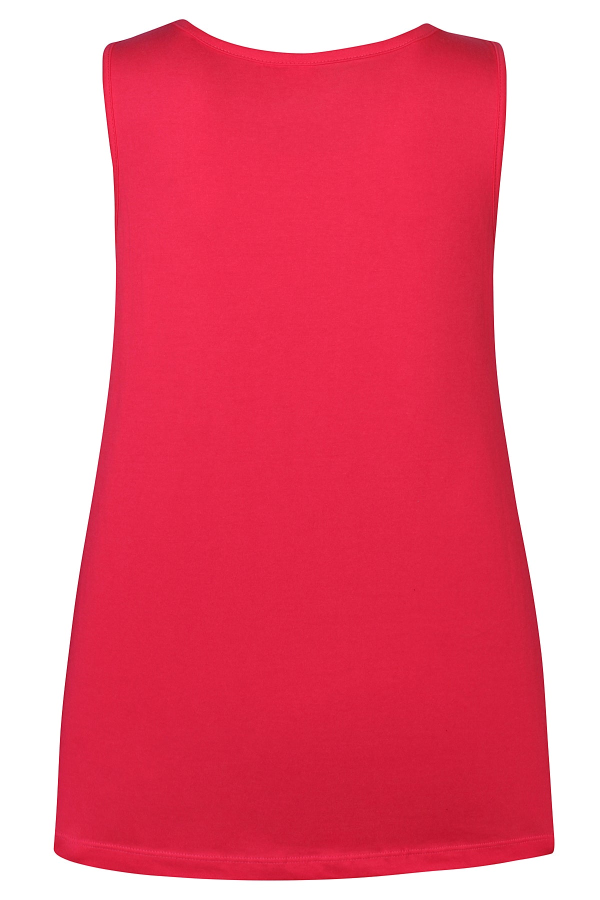 Tanktop, S​leeveless, Solidfarbe, Pink, Baumwollmischung