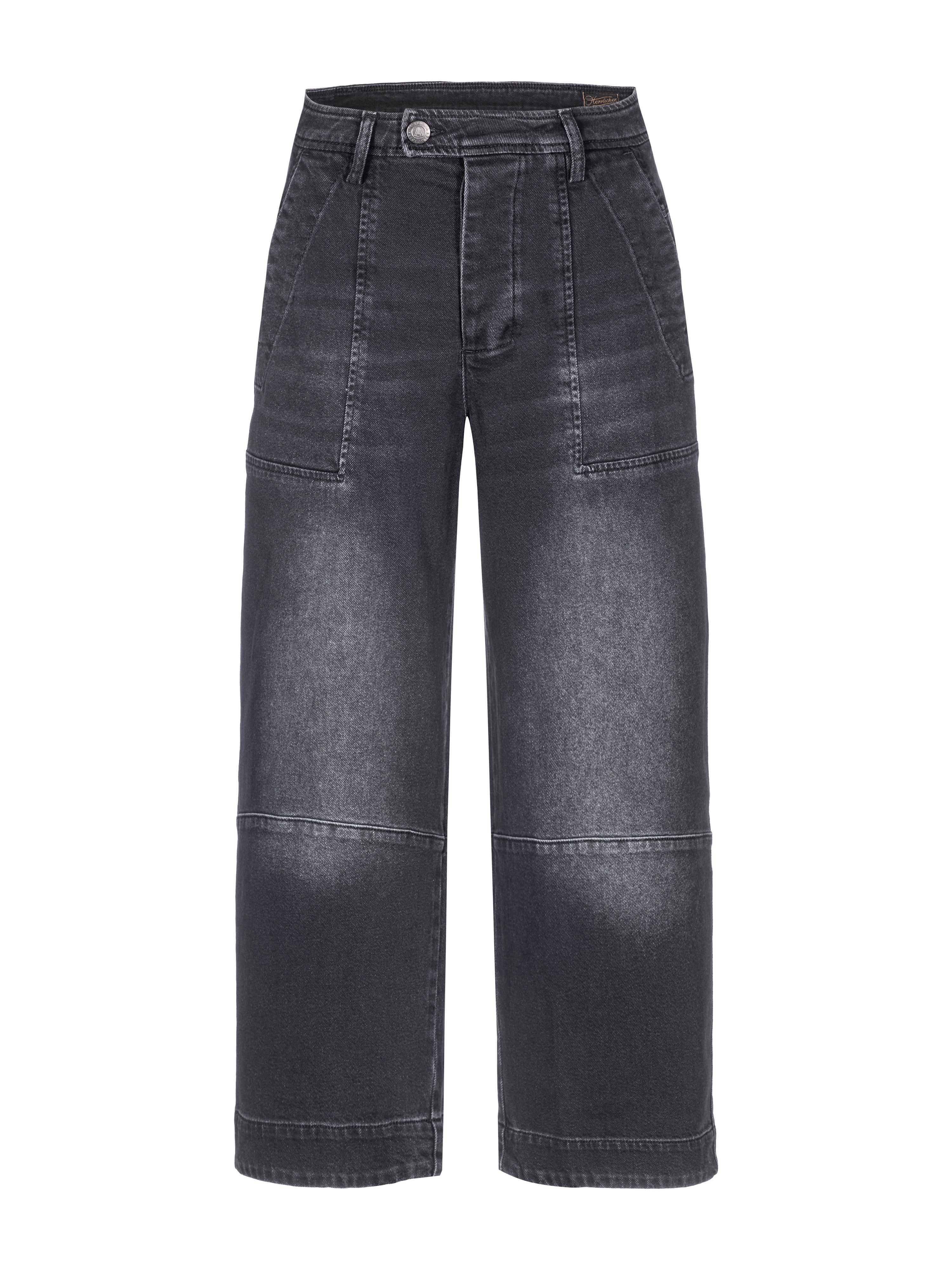 Jeans, Hose, Denim, Grau, Weite