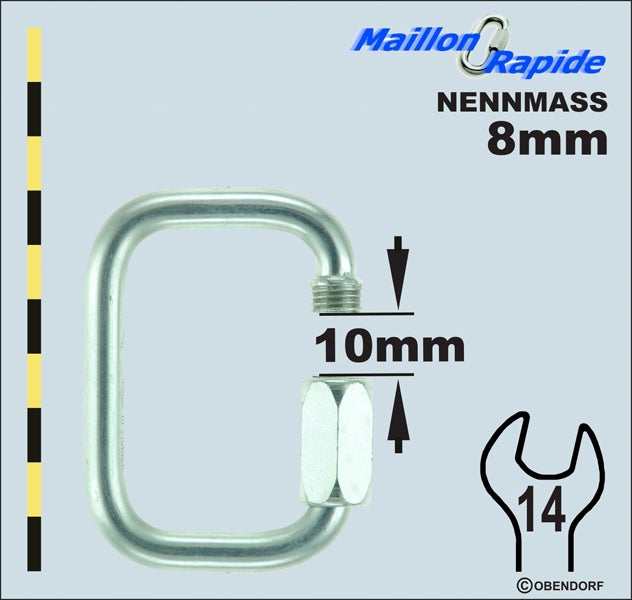 Schraubglied - Maillon Rapid Inox Edelstahl Rechteck Schraubglied - Maillon Rapid Inox Edelstahl Rechteck